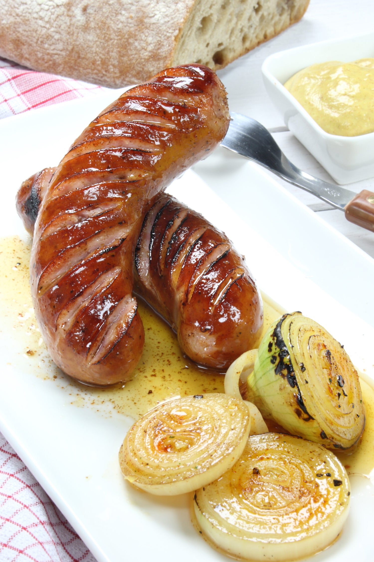 Honey & Mustard Glazed Sausages