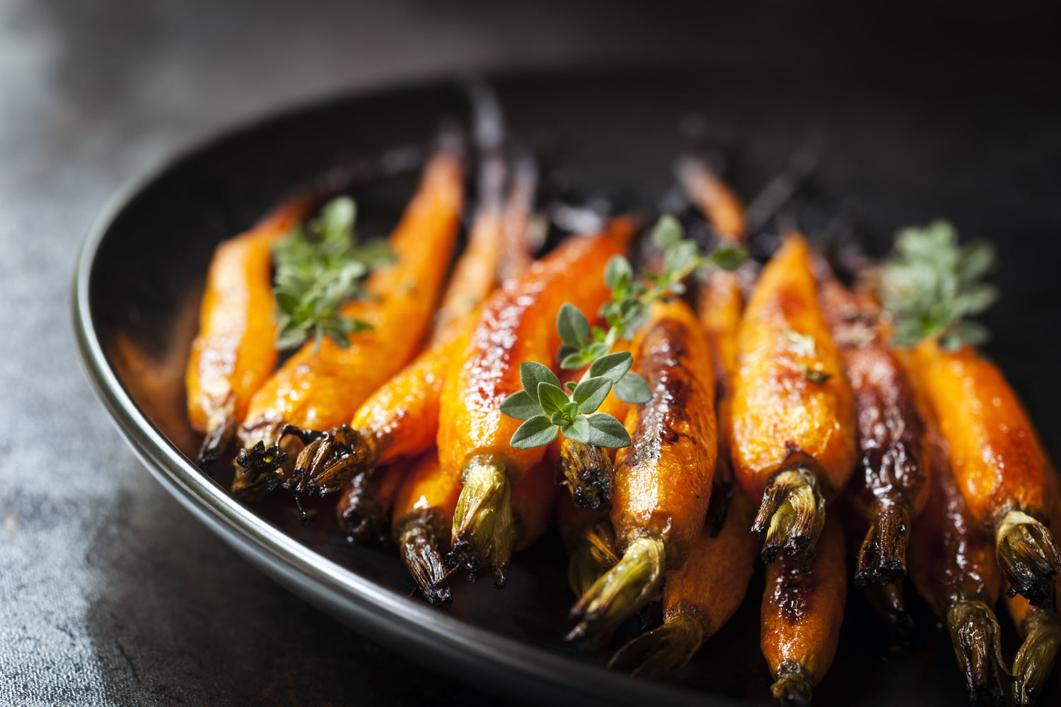 Roasted Baby Carrots with Balsamic Glaze