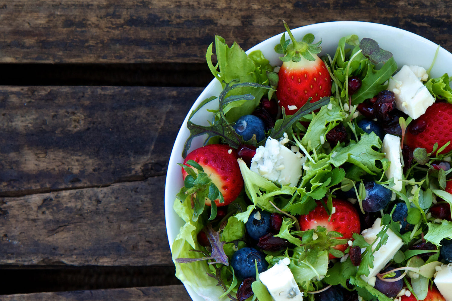 Field Greens & Herb Salad with Berries