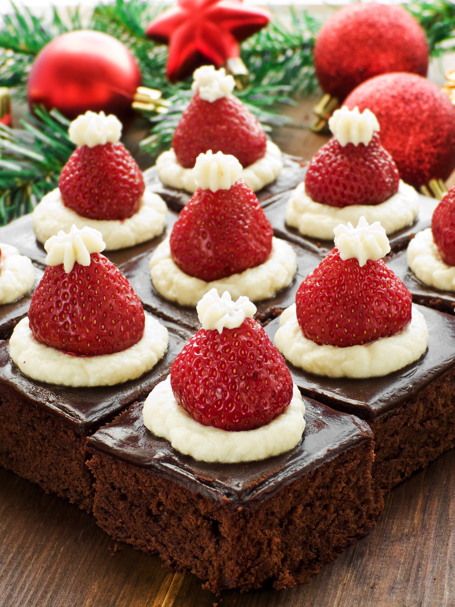 Olive Oil Holiday Brownie