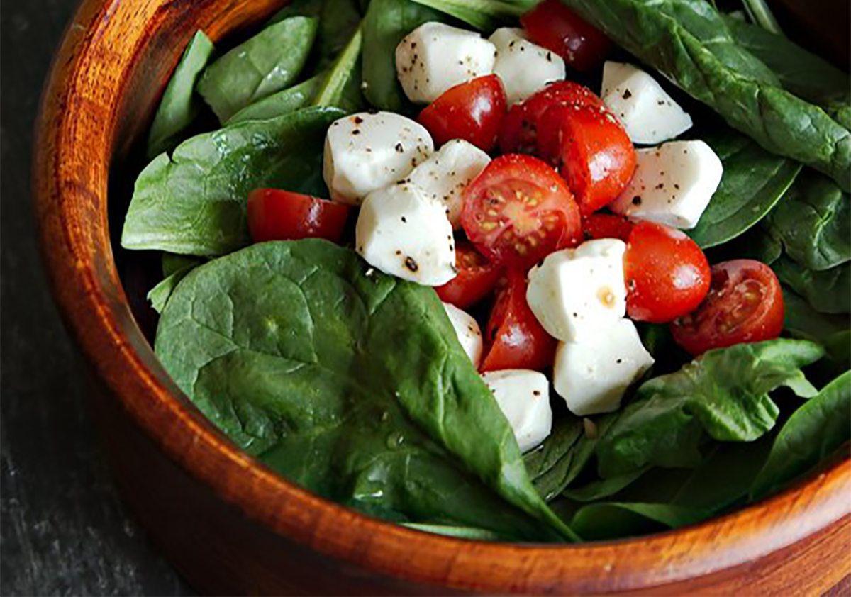 Spinach Caprese Salad