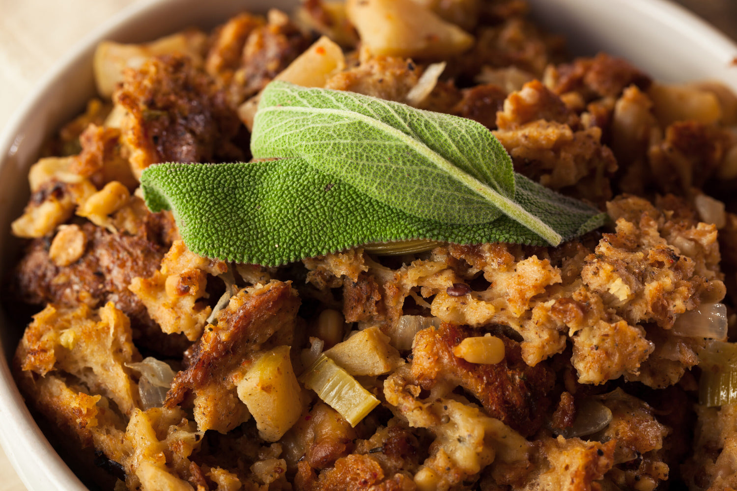 Apple and Sausage Stuffing