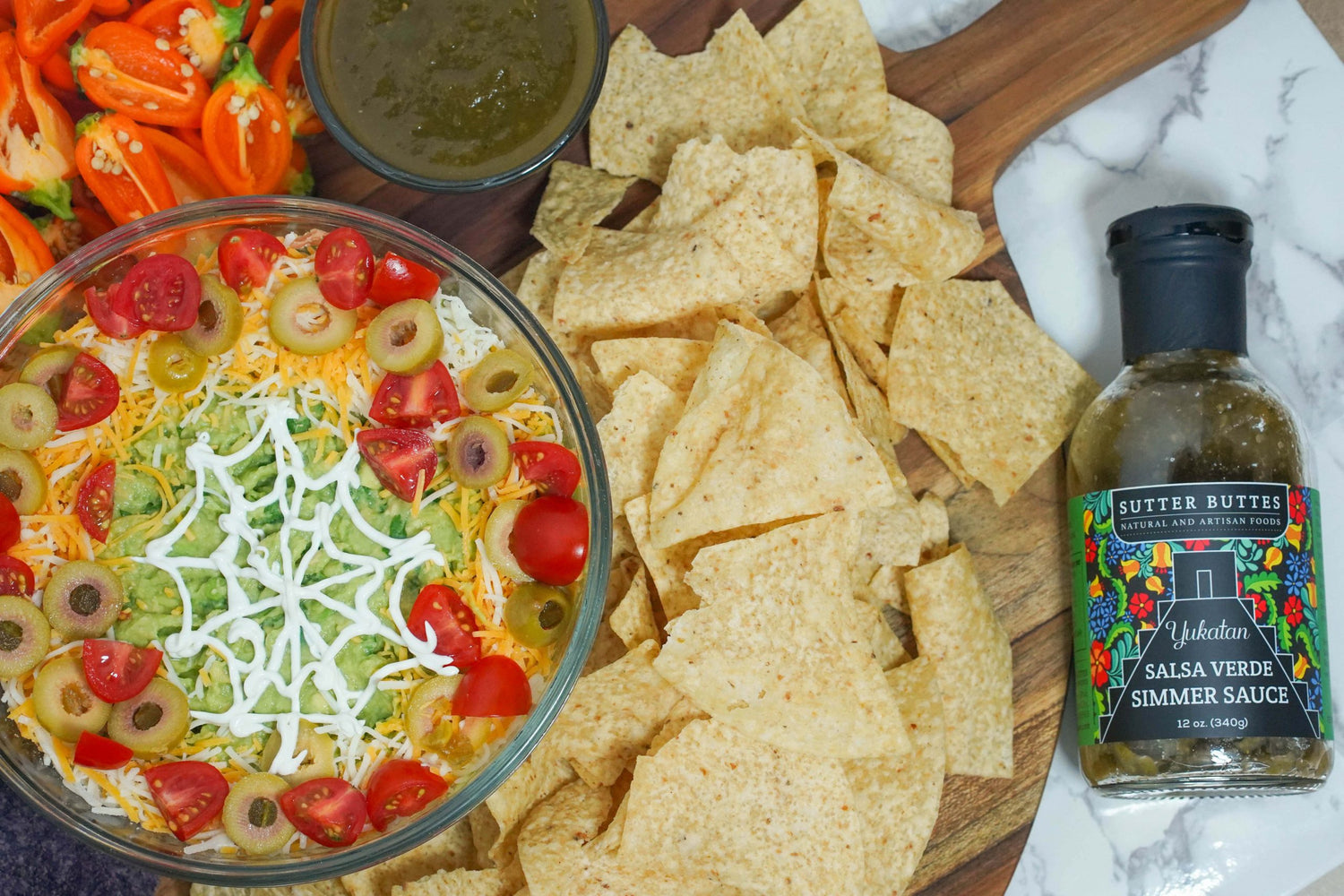 Spider Web Seven Layer Dip