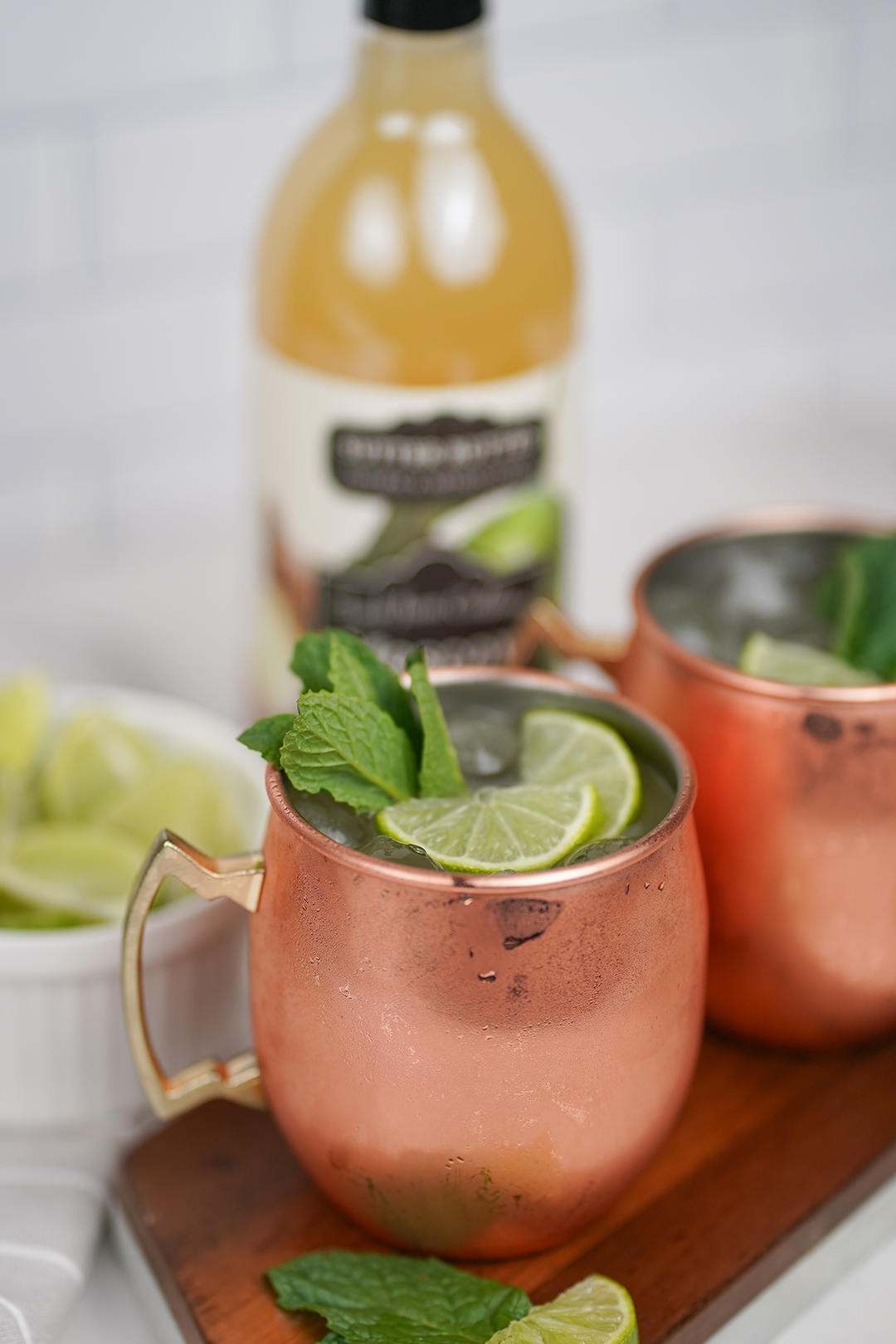 Lime Ginger Moscow Mule Cocktails