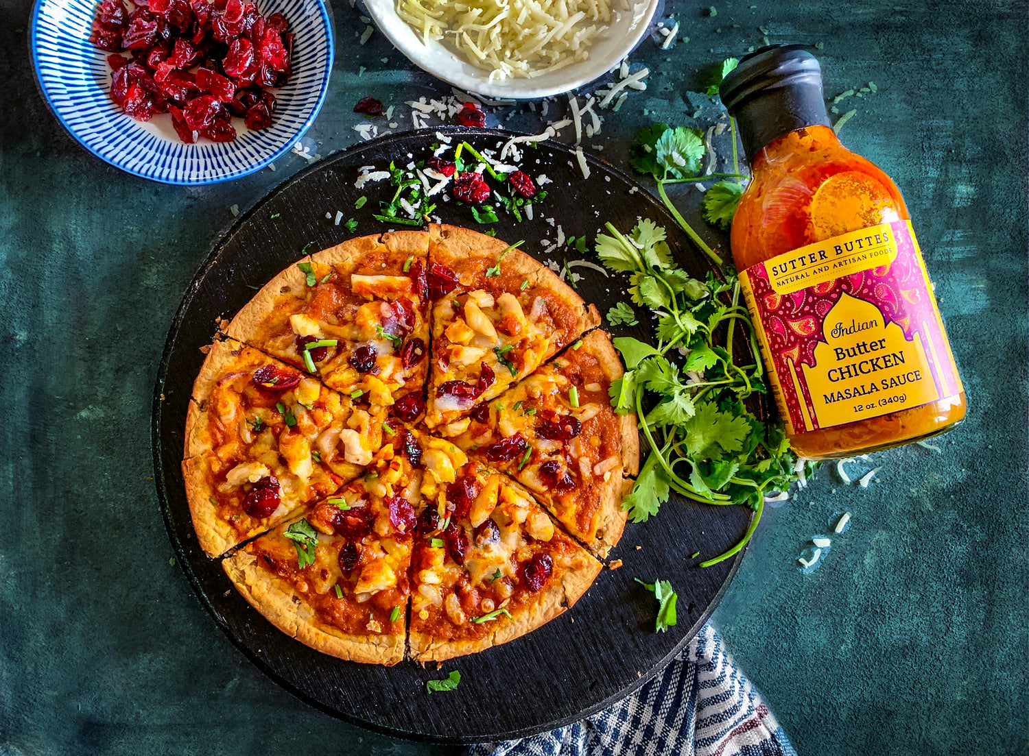 Butter Chicken Pizza