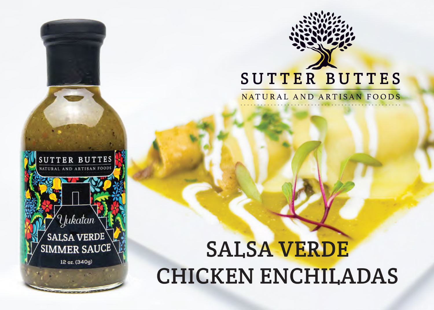 Salsa Verde Chicken Enchiladas