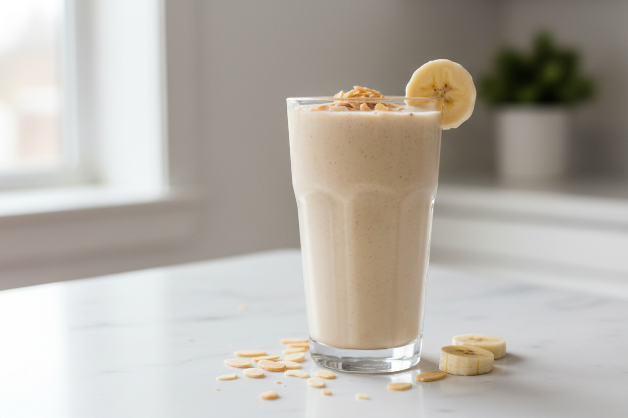Almond & banana smoothie