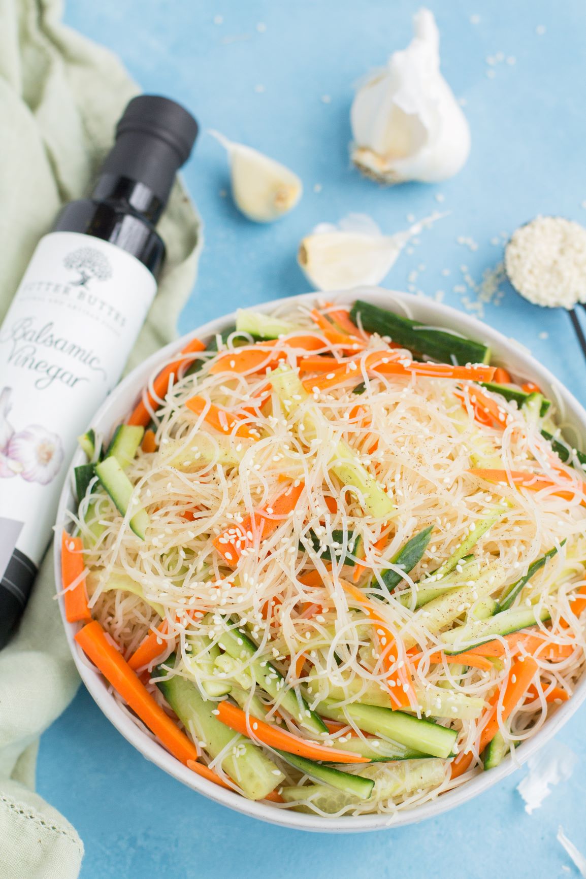 Asian Cucumber Carrot Noodles