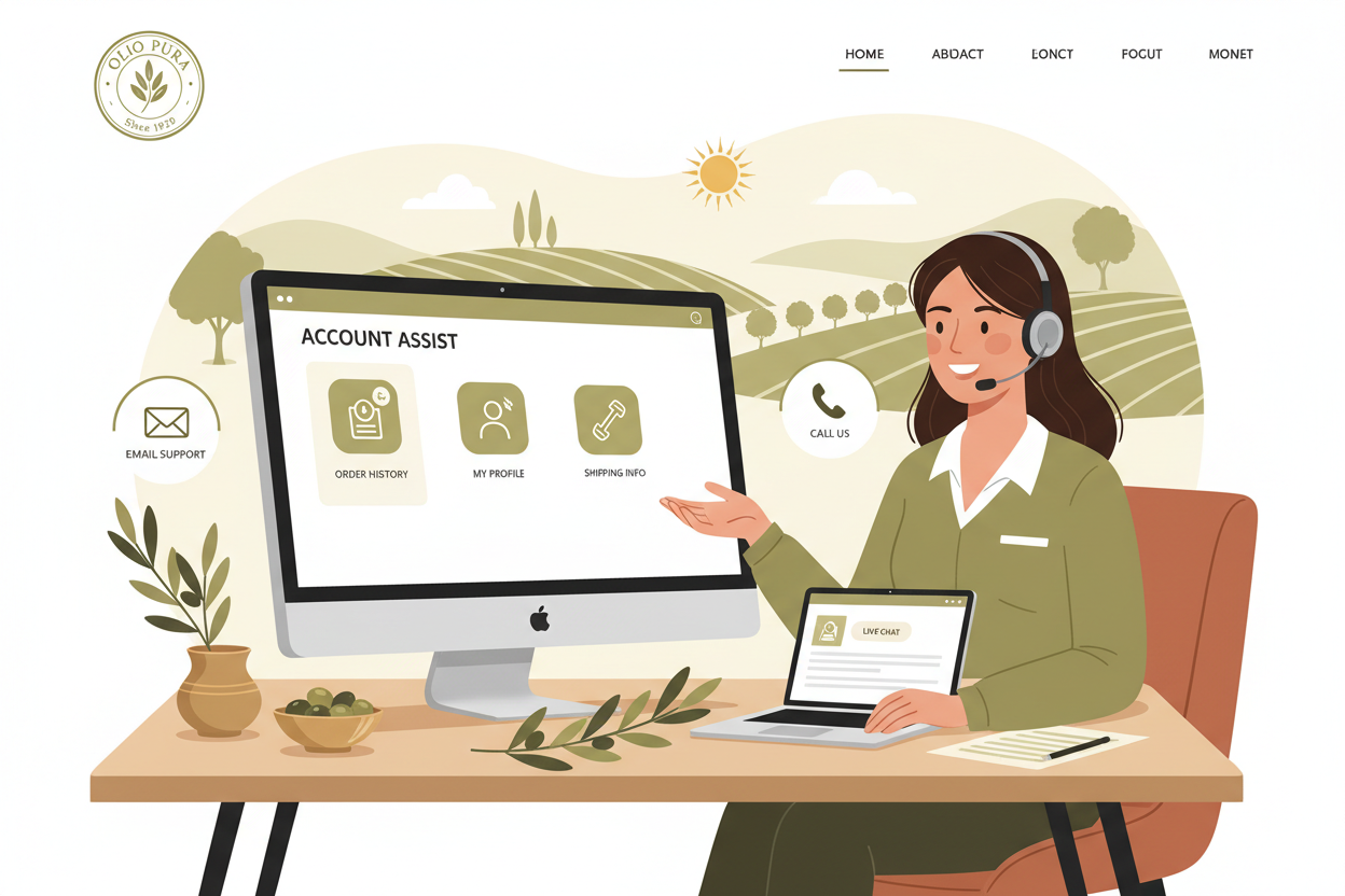 contact us to help your online account