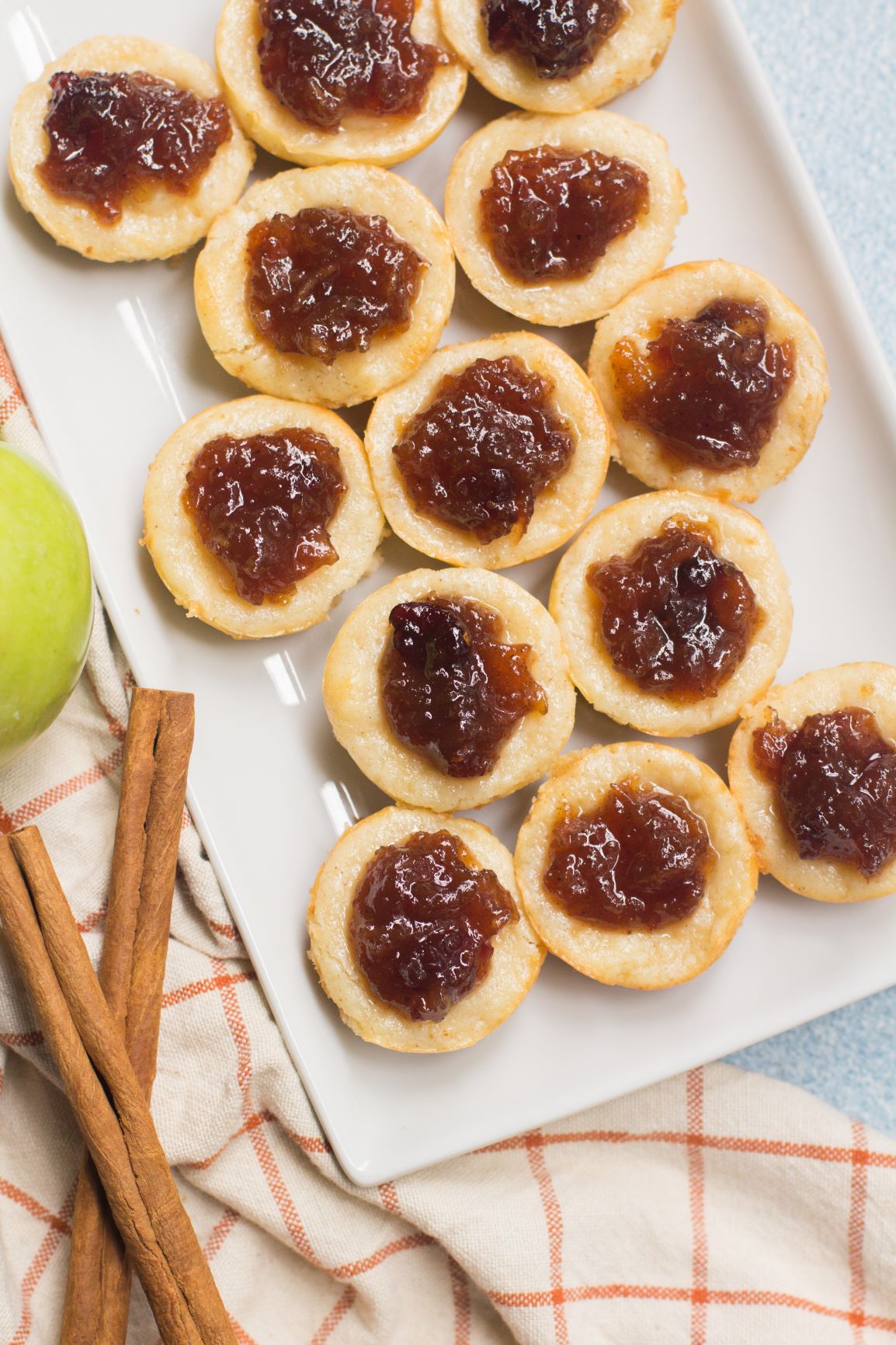 Spiced Apple Mini Cheesecakes