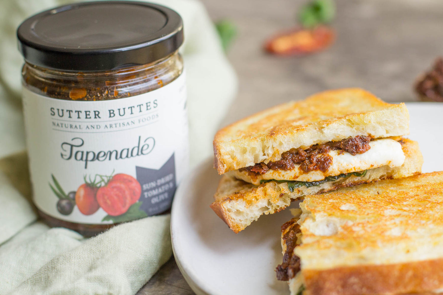 Sun-Dried Tomato Grilled Cheese