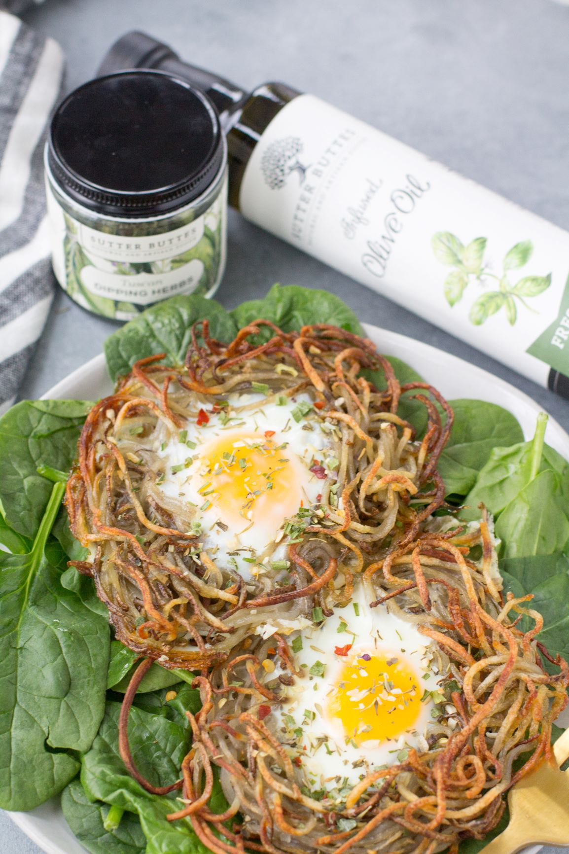 Tuscan Herb Egg Nests
